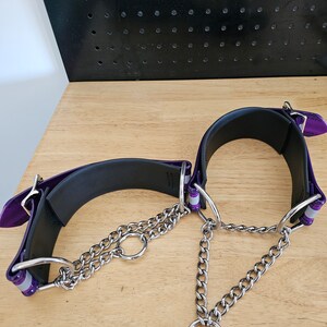 Reflective BDSM Martingale Collar image 4