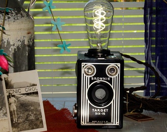 Kodak Brownie Camera Repurposed to a lamp