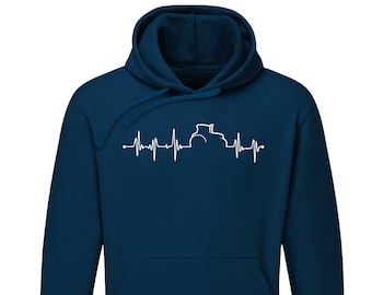 Landwirtschaft Shirt - Herzschlag - Landwirt Traktor Bauer - Unisex Hoodie Herren & Damen