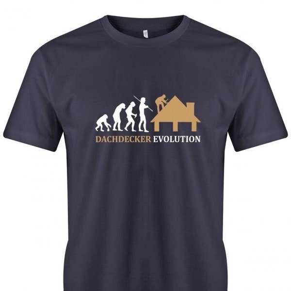 Dachdecker Evolution - Handwerker - Herren T-Shirt