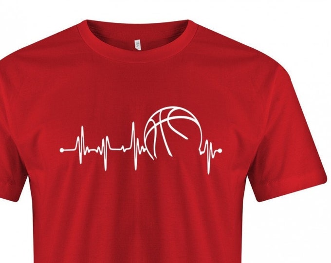 Basketball Shirt - Herzschlag Basketball - Geschenkidee für Basketballer