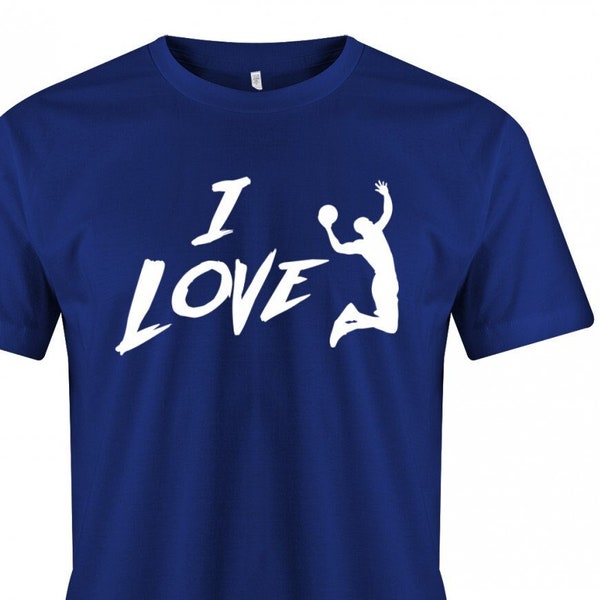 Basketball Shirt - I Love Basketball - Geschenkidee für Basketballer