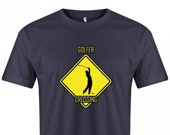 Golf Shirt - Golfer Crossing - Geschenkidee für Golfer