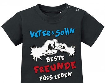 Vater und Sohn - Beste Freunde fürs Leben - Comic - Baby T-Shirt