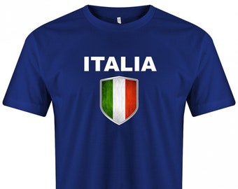 Italien Wappen - Fan T-Shirt - EM WM - Italia - Herren T-Shirt