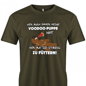 Lustige Sprüche T-Shirt - Wer auch immer meine Voodoo Puppe hat - nicht füttern - Fun t-shirt mit Sprüchen Männer