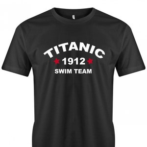 Finest Prints Titanic 1912 Swim Team Camiseta sin Mangas para Hombre 