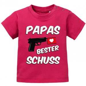 Papas bester Schuss Baby Sprüche Shirt Sorbet