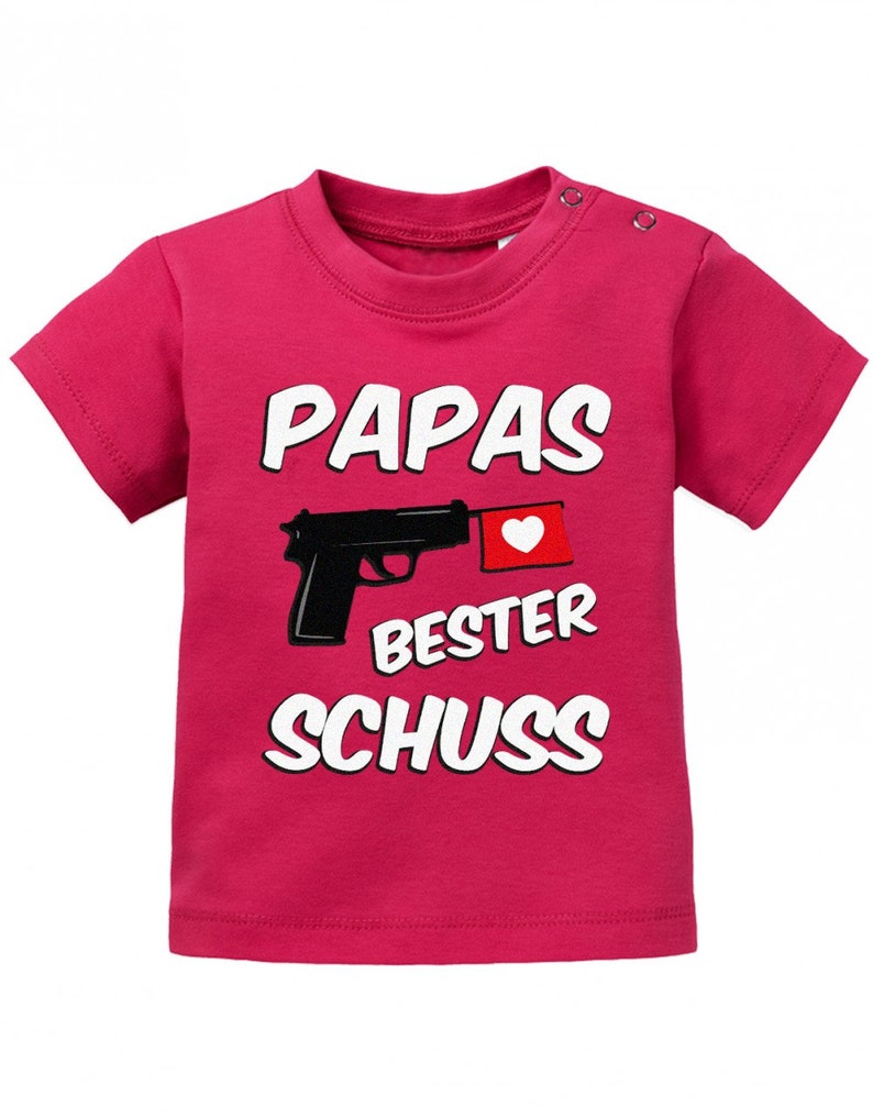 Papas bester Schuss Baby Sprüche Shirt Sorbet