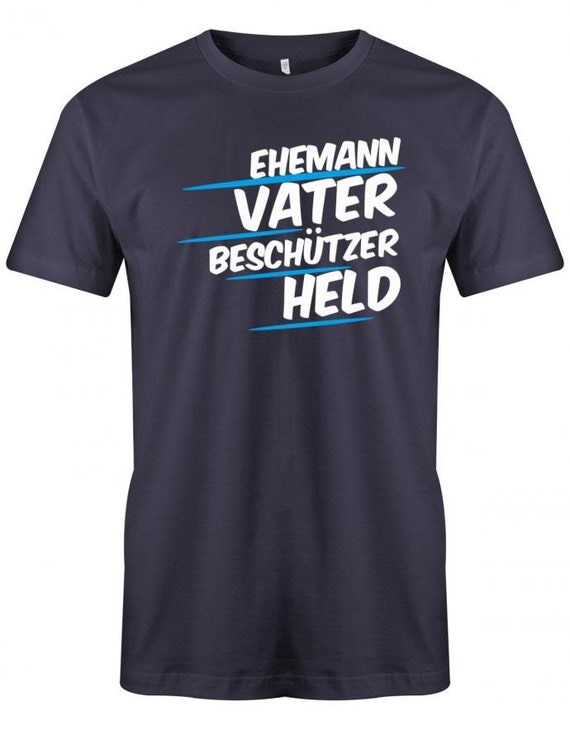 Papa Shirt Ehemann Vater Beschützer Held Papa TShirt Etsy.de