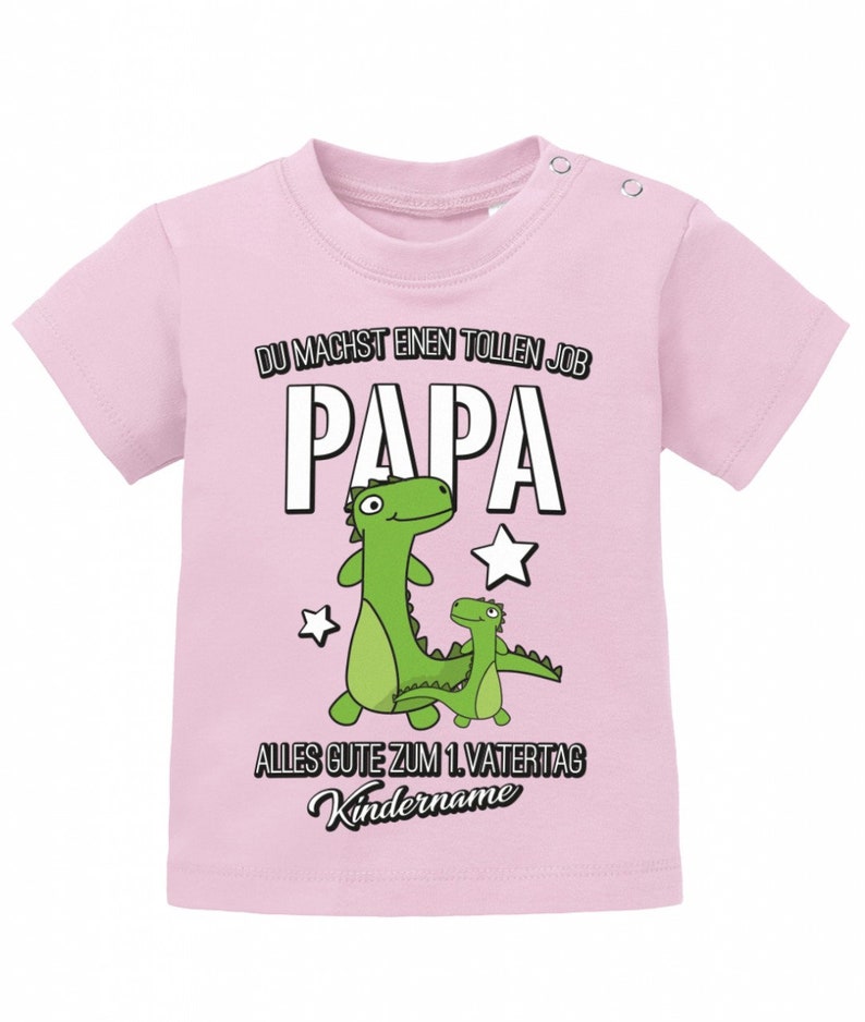 You/'re Doing a Great Job Dad Gift Baby T-Shirt 1st Father/'s Day with Child/'s Wish Name