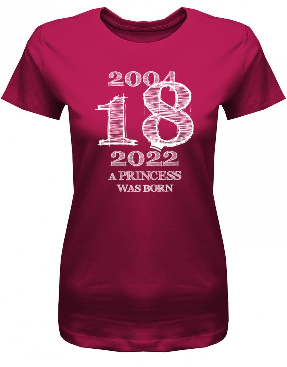 Happy Birthday T-Shirt Prinzessin Endlich 18 Geburtstag Geschenk Partyshirt 