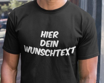 Personalisiertes Herren T-Shirt mit eigenem Text