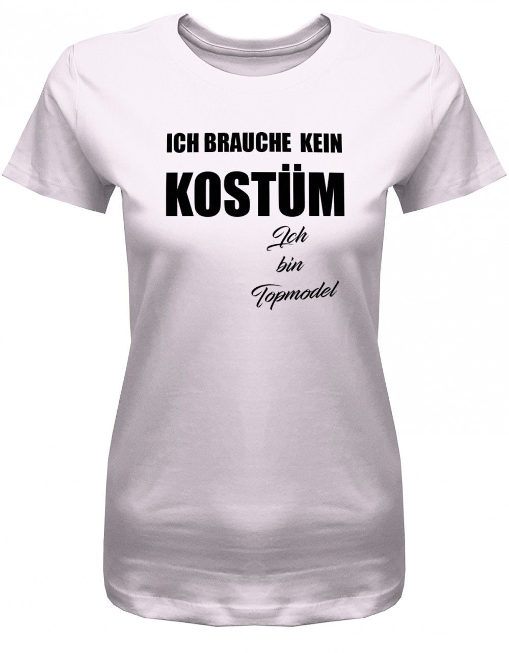 Damen T-shirt Kostüm Topmodel Fasching Ich - Kein Denmark Brauche Etsy Karneval