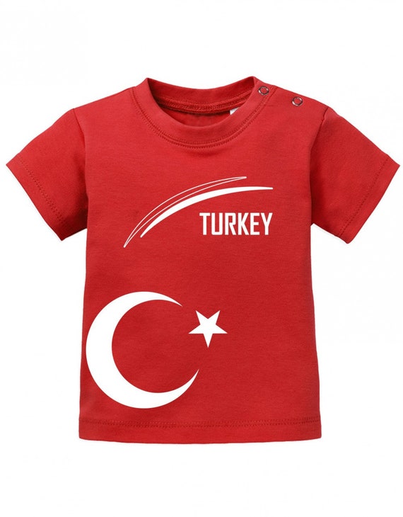 Türkei EM 2020 Fanartikel Fußball Fan Fanshirt Kinder Jungen T-Shirt Trikot 