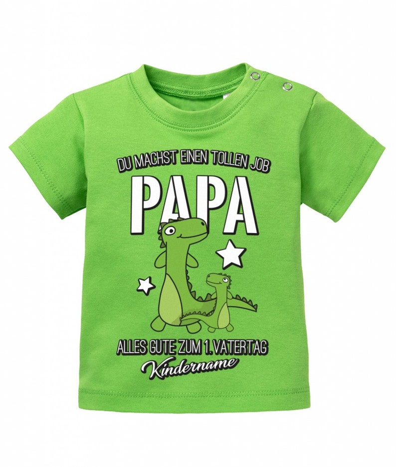 You/'re Doing a Great Job Dad Gift Baby T-Shirt 1st Father/'s Day with Child/'s Wish Name
