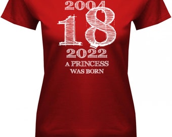 T-Shirt Prinzessin 18 Geschenk Happy Birthday Partyshirt Geburtstag Prince1 