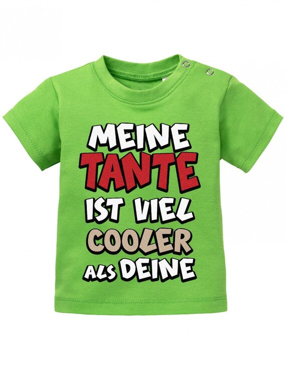 Meine Tante Ist Viel Cooler Als Deine Digital Baby Tshirt Etsy