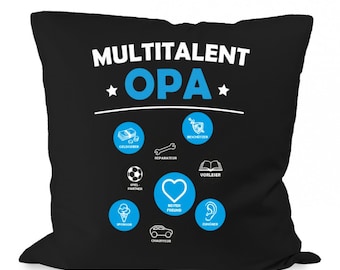 Opa Kissen - Multitalent Opa - Deko Geschenk für Opa