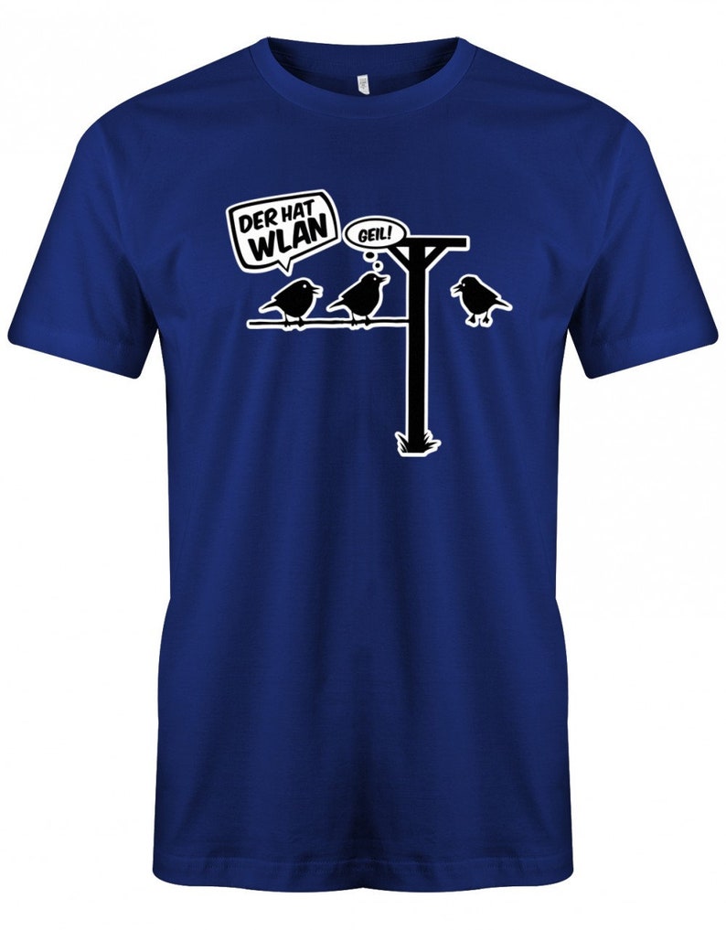Lustige Sprüche T-Shirt Der hat Wlan Fun t-shirt mit Sprüchen Männer image 4
