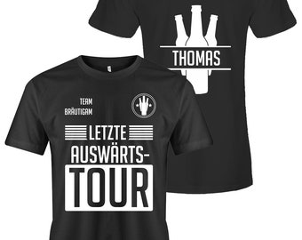 JGA tshirt - Letzte Auswärtstour - Team Bräutigam - jga t-shirts Männer Fußball