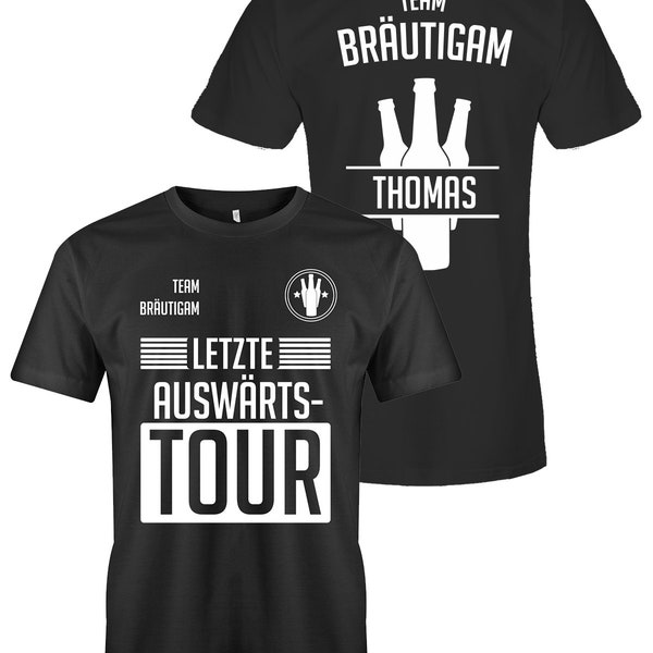 JGA tshirt - Letzte Auswärtstour - Team Bräutigam - jga t-shirts Männer Fußball