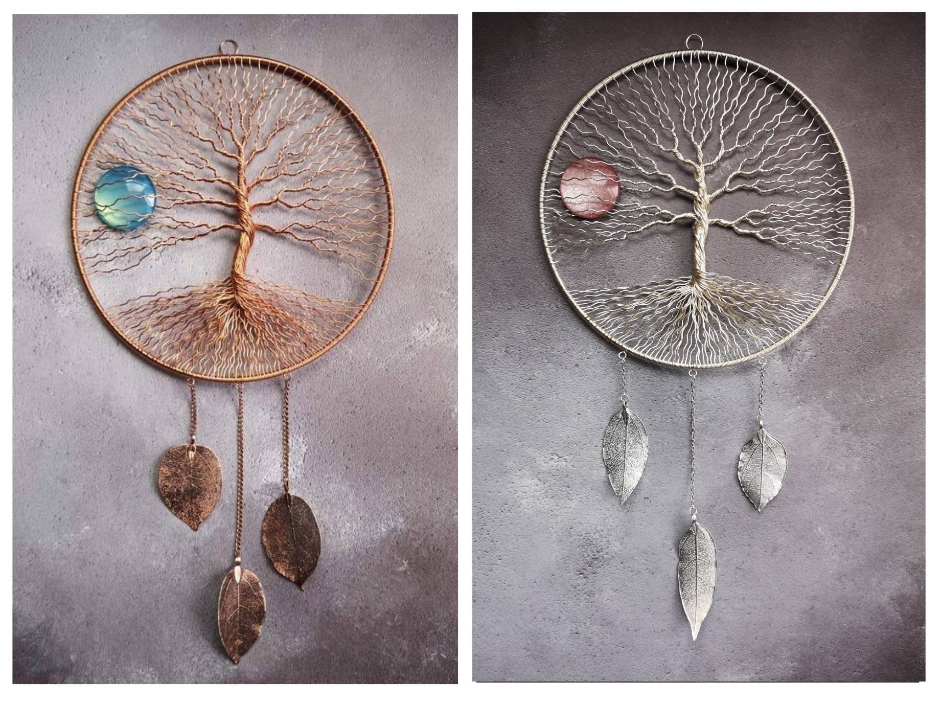 Alternative Wire Tree of Life Dreamcatcher, Spiritual Gift, Yoga