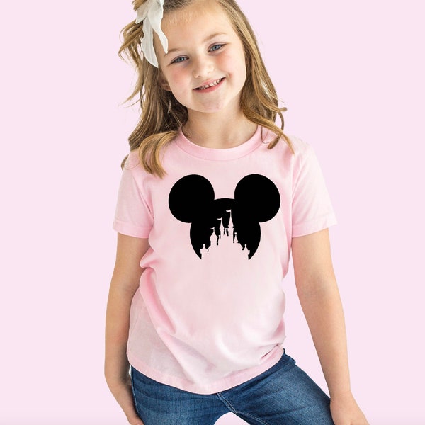 Disney Mickey Head Shirt Mickey Head Castle Shirt Disneyland Family Trip Shirt Besties Matching Shirt Friend Disney Gift Shirt