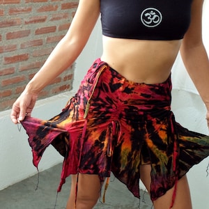 Tie-Dye Festival Skirt, Festival Women Skirt, Tie Dye Skirt, Tie Dye Clothing, Mini Skirt, Summer Mini Skirt, Burning Man Clothing Women
