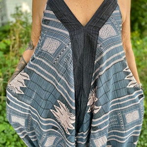 Boho Jumpsuit, Hippie Romper, Wide Leg Jumpsuit, Festival Wear, Oversize Jumpsuit, Summer Overall, Harem Romper, Women Jumpsuit, Fest Dress