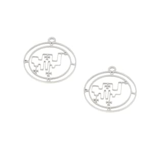 Uvall Sigil Charm: Stainless Steel Ars Goetia Pendant (5pcs/lot)
