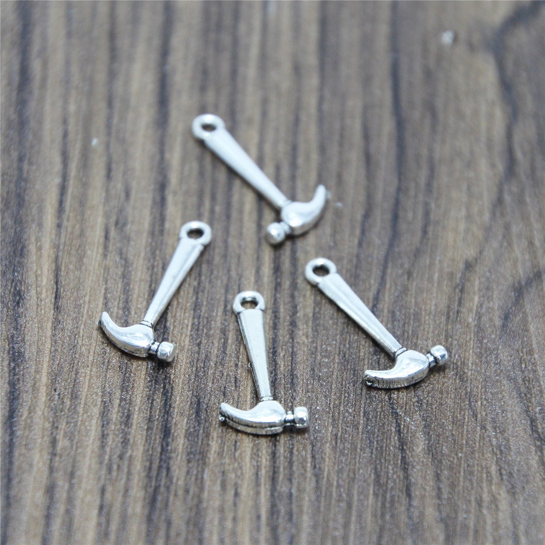 30pcs Hammer Charms Silver Tone 3D Hammer Charm Pendants Etsy