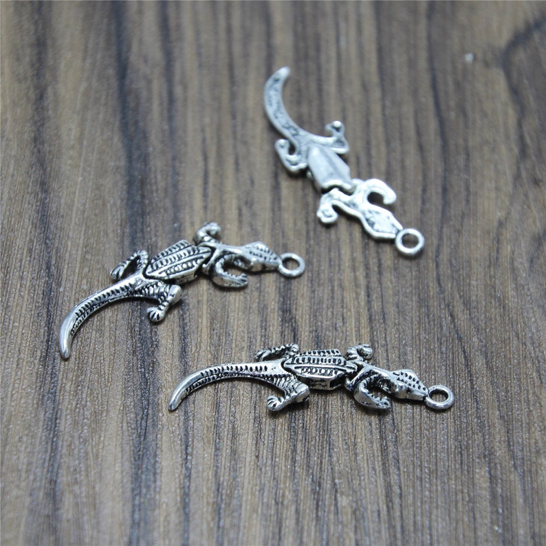 Lot of 10Pcs Silver Double Dolphin Charms Pendant Jewelry Making Findings 3D