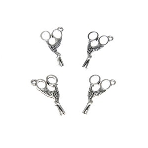 20pieces/lot scissors charm Antique Tibetan silver tone scissor Charm pendant DIY jewelry 27x14mm