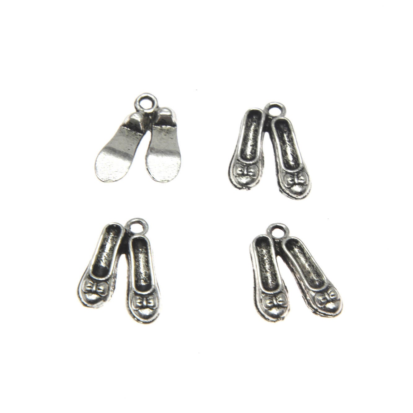 15pieces/lot Dansschoenen charms Antieke Tibetaanse zilveren - Etsy  Nederland