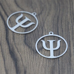 5pcs/lot PIS Symbol charm Magic Consciousness Psychic Ability and Psychology Stainless steel Charm pendant 28x27.5mm