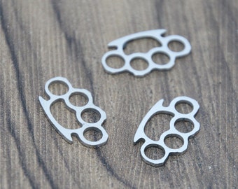 Classic Brass Knuckles Shape Resin Craft Silicone Mold Keychain Necklace Pendant 