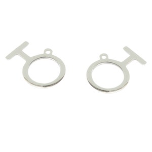 5 LGBTQ Stainless Steel Pendant Charms: DIY Necklace Jewelry Making