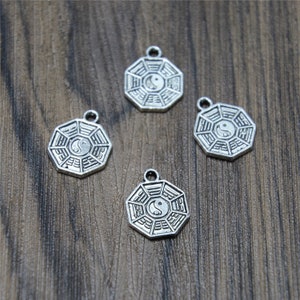 Collana Yin Yang Amuleto, Ciondolo TAO, Bagua, Trigramma, Dragone E - Foto 8