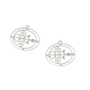 5pcs/lot Gaap Symbol charm Ars Goetia king sigil Lesser Key of Solomon Seal kabbalah Goetia seal ritual pendant 25mm