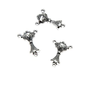 10pieces/lot trophy connector Antique Tibetan silver tone trophy Charm pendant DIY jewelry 22x15mm