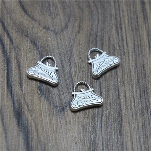 20 Stück Fisch Taschen Charms Antikes Silber Handtaschen Frauen Taschen Charm Anhänger 14 x 15 mm