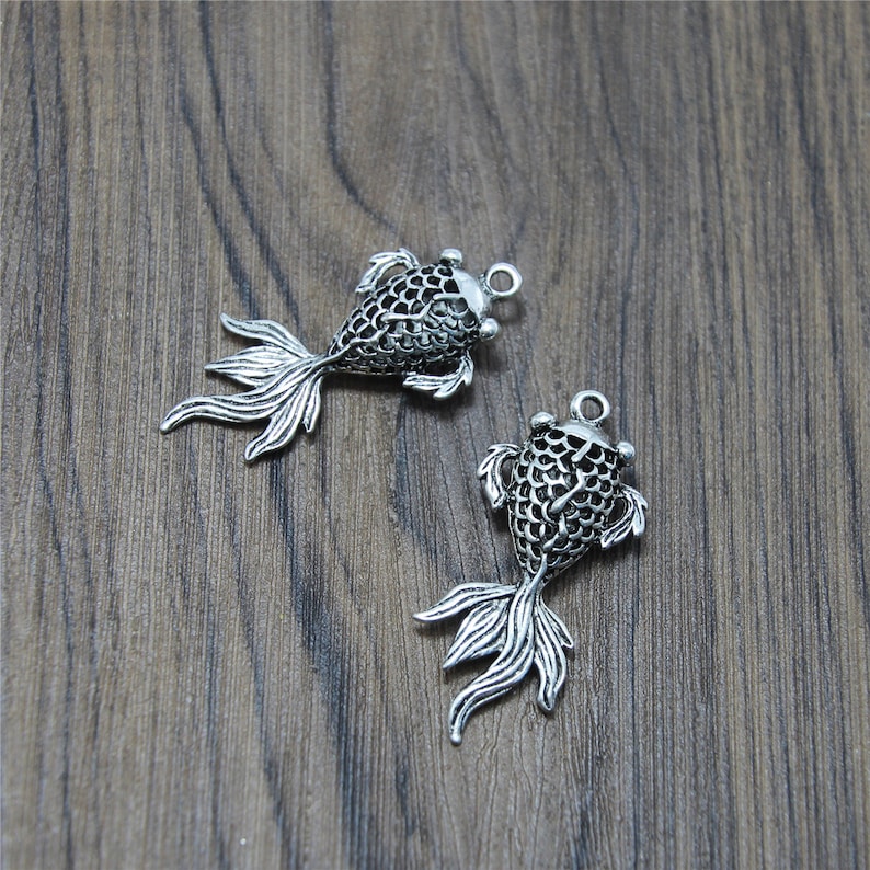 50 Pièces Assorties Vintage Tibétain Argent Croix Breloques