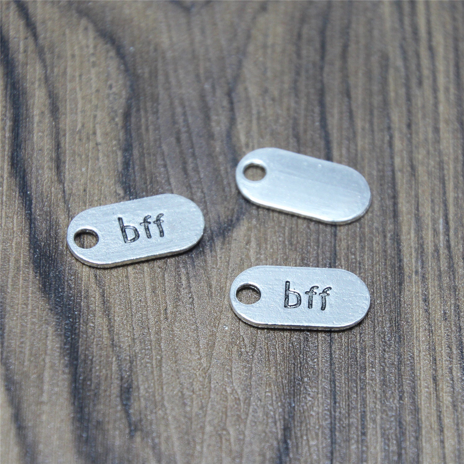 10 Metallanhänger Herzform Bronze Antik Für Schmuck