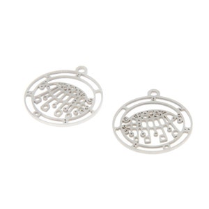 5pcs/lot Bifrons Symbol charm Ars Goetia king sigil Lesser Key of Solomon Seal kabbalah Goetia seal ritual pendant 25mm