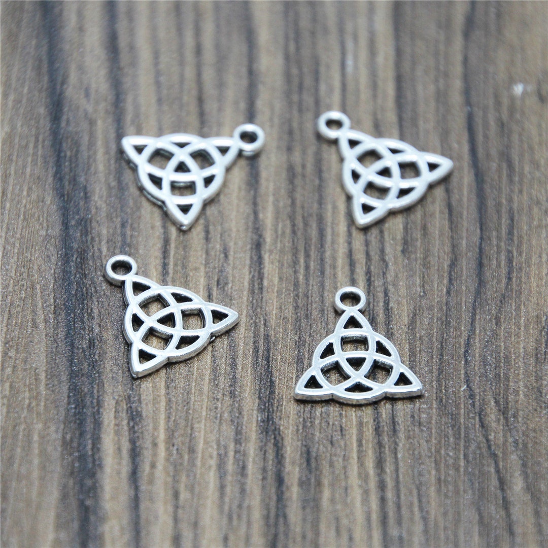 30pcs Kuwait Knot Charms Bronze Silver Tone Kuwait Knot Charm Etsy