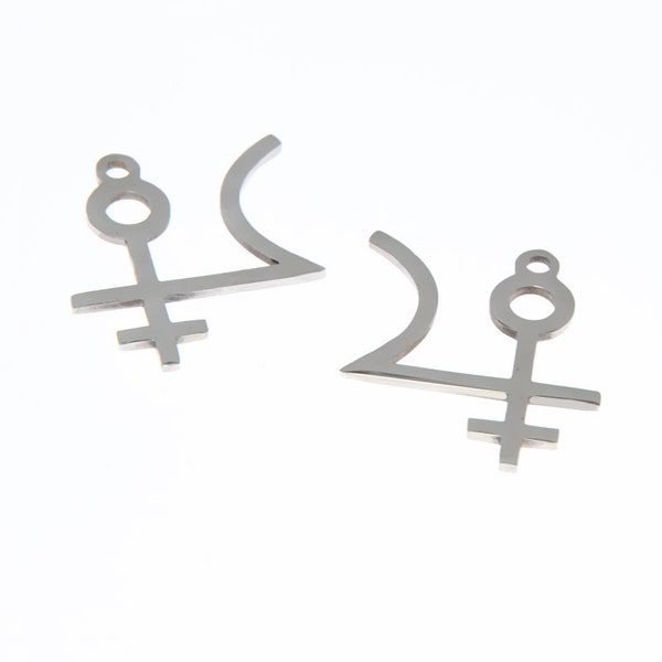 5pcs/lot angel Cupido charm Cupido symbol Stainless steel charm pendant 25x22mm