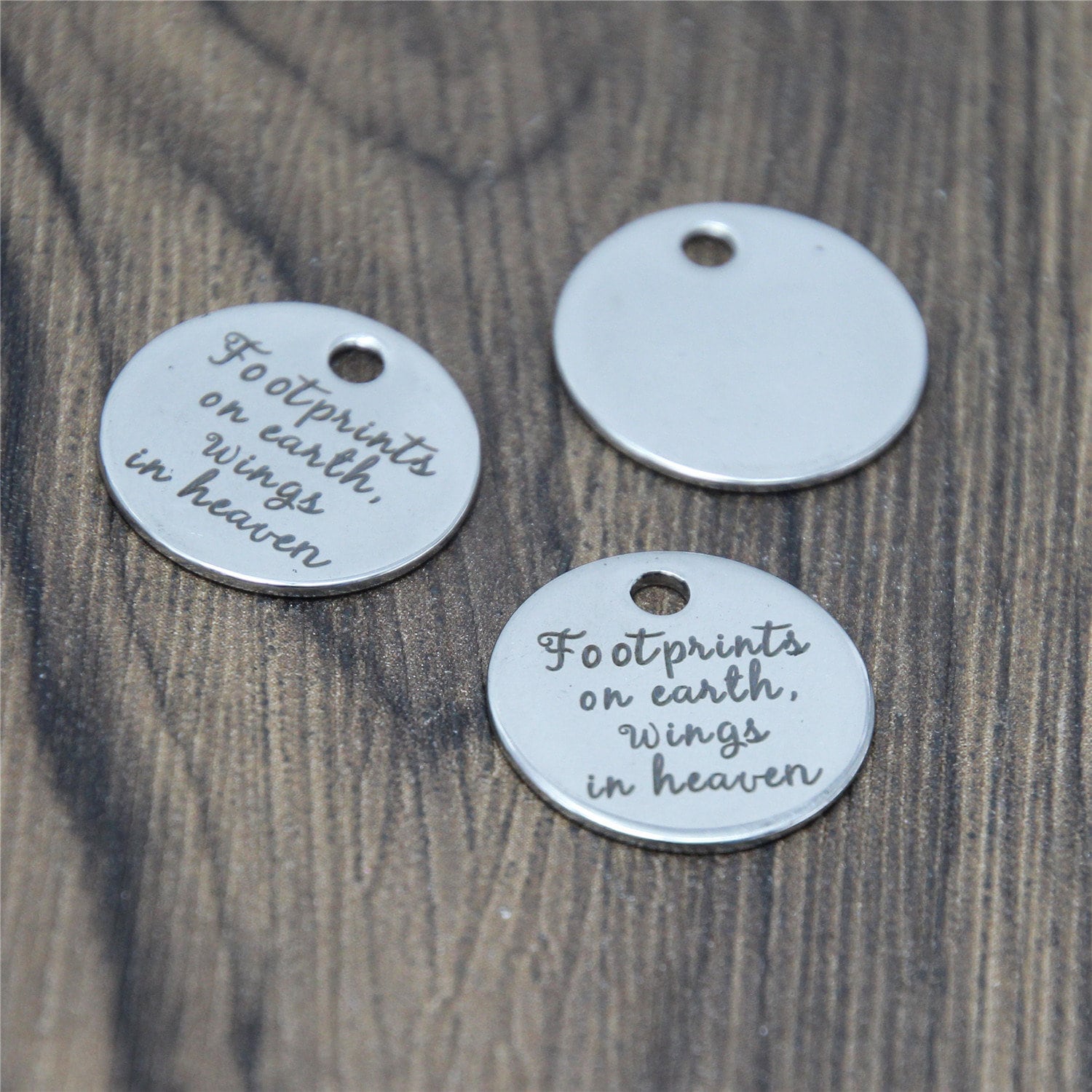 10pcs//lot Mermaid charm i must be a mermaid Stainless steel message pendant 20mm