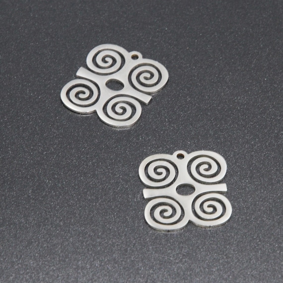 5pieces/lot Dwennimmen Symbol Charm Adinkra Strength Wisdom