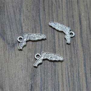 10 stuks Florida bedels antiek Tibetaans zilveren Florida bedels hangers 18 x 15 mm